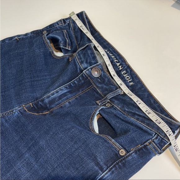 American Eagle Super Stretch Hi-Rise Skinny Super Stretch Jeans Size 4 Long Blue - Picture 5 of 9